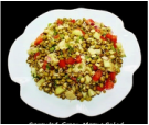 Sprouted Green Moong Bean Salad -India Salad