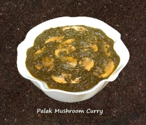 Palak Mushroom Curry