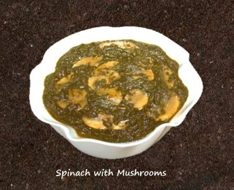Spinach with Mushrooms
